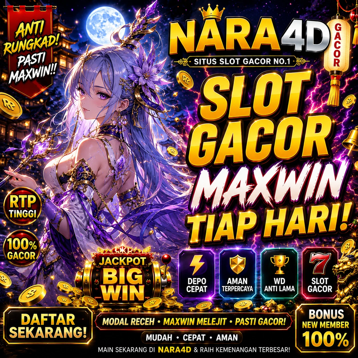 NARA4D Tempat Bermain Slot Gacor Hari Ini Paling Tren Menjadi Situs Impian